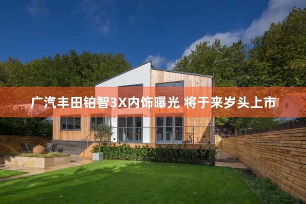 广汽丰田铂智3X内饰曝光 将于来岁头上市