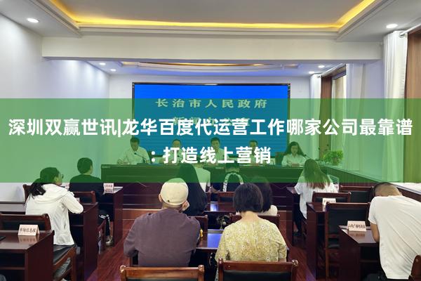 深圳双赢世讯|龙华百度代运营工作哪家公司最靠谱: 打造线上营销